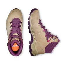 Mammut Hiking Shoes Nova Mid IV GTX (All-Terrain, Nubuck Leather, waterproof) safari brown/grape Women